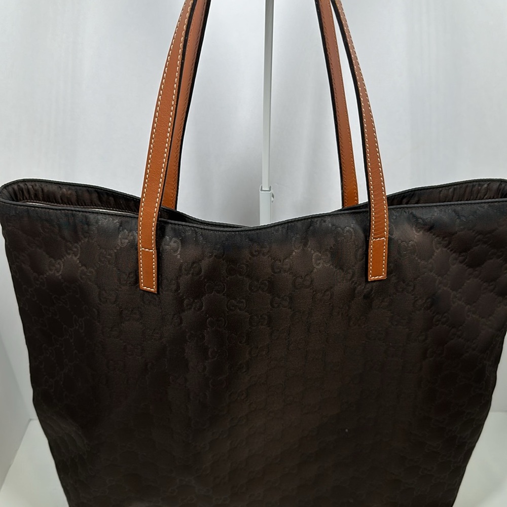 Authentic Gucci Embossed Gg Monogram Shopper Tote… - image 5